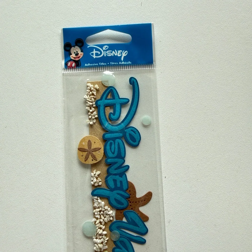 Disney Vacation Adhesive Title Jolee's Boutique Beach 3D Sticker DJTM003 NEW